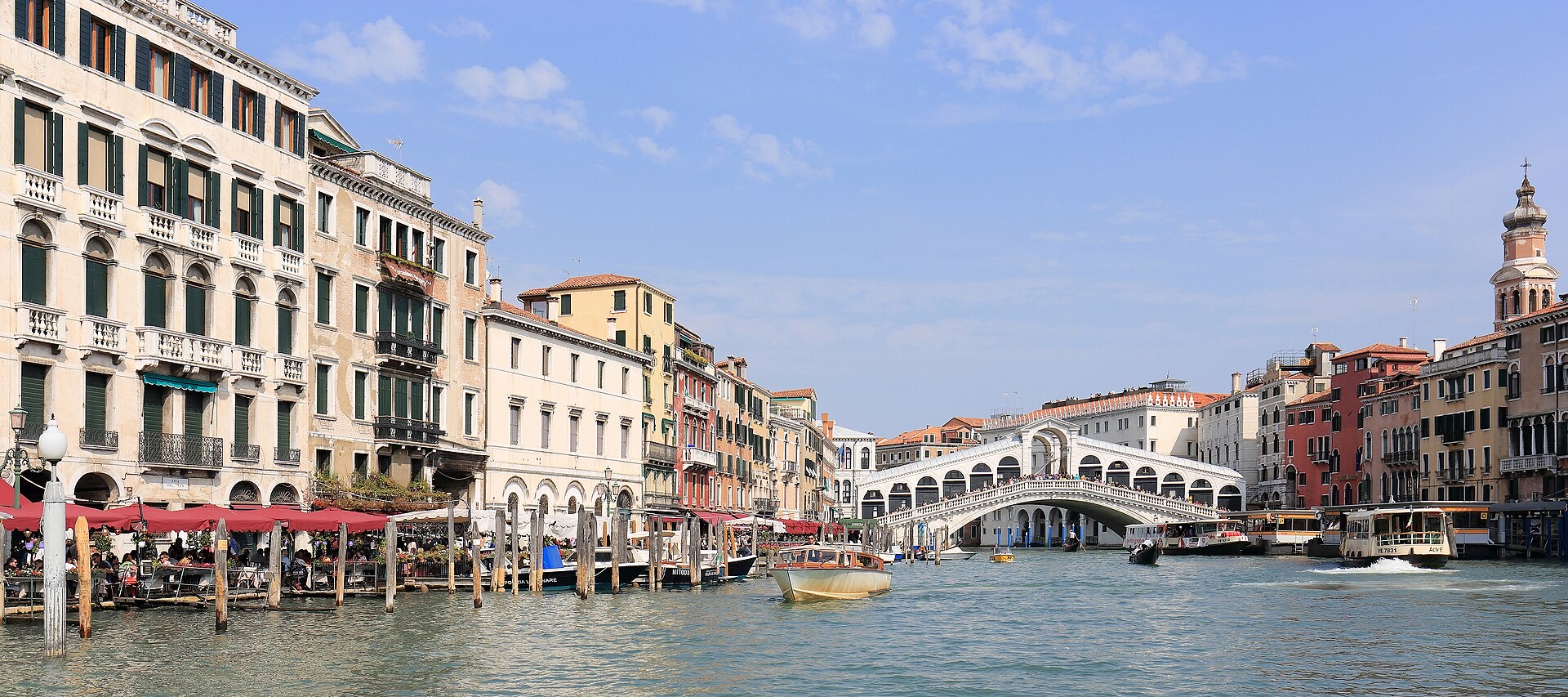 The Grand Canal at the Rialto bend